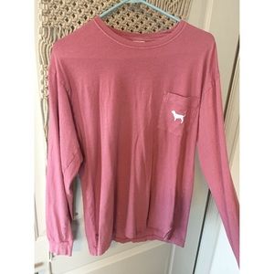 Love pink long sleeve tee sz large